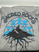 Sacred Roots T-Shirt - Grey with Blue XL