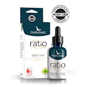 Fairwinds | 20:1 CBD THC | Tincture | DOH | 10mg THC 190mg CBD
