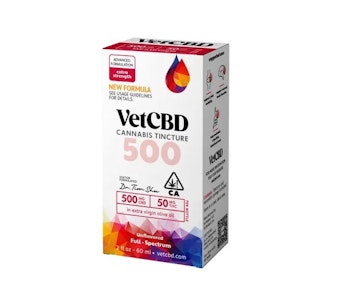 VET CBD - Vet CBD: Extra Strength 250mg:25mg (CBD:THC) 2oz Tincture