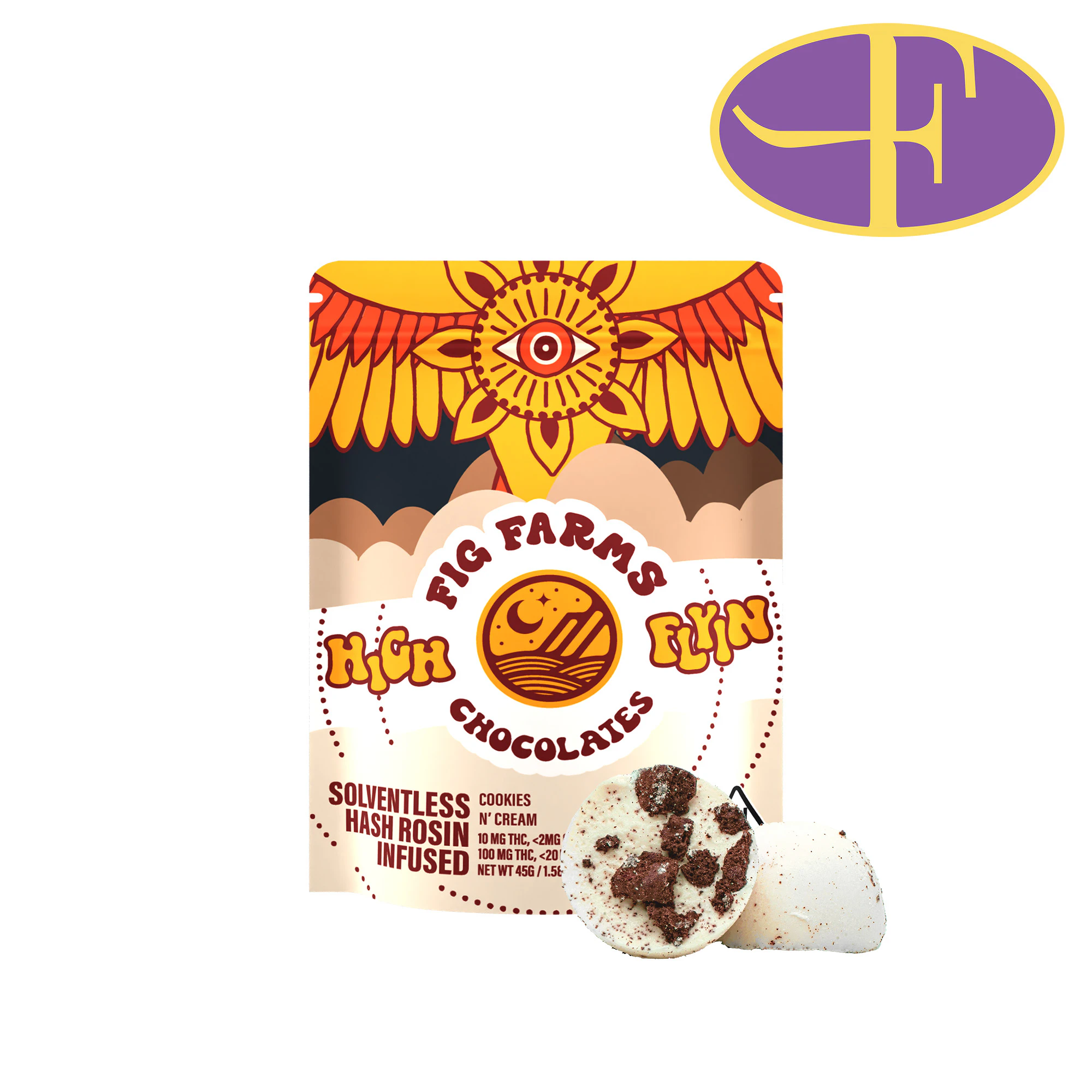 Fig Farms - Cookies 'n Cream Hash Rosin Chocolates Main Image