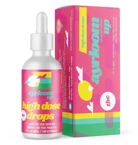 ayrloom - UP - TINCTURE -Hybrid- 100.00% THC | (1000MG THC) High Dose "UP" Drops -Hybrid- (Tincture) | Ayrloom |   - C6 Front