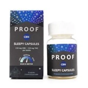 PROOF - 1:1 CBN:THC Sleepy 300mg Capsules - Proof