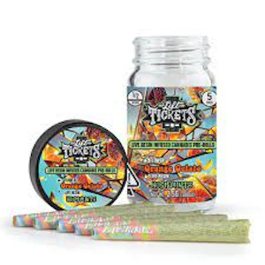 Lift Tickets - Lift Tickets 5pk Prerolls - Orange Gelato x Kush Mintz 44%