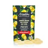 100mg THC Sour Lemonade Fruit Chews (10mg 10pk) - Smokiez