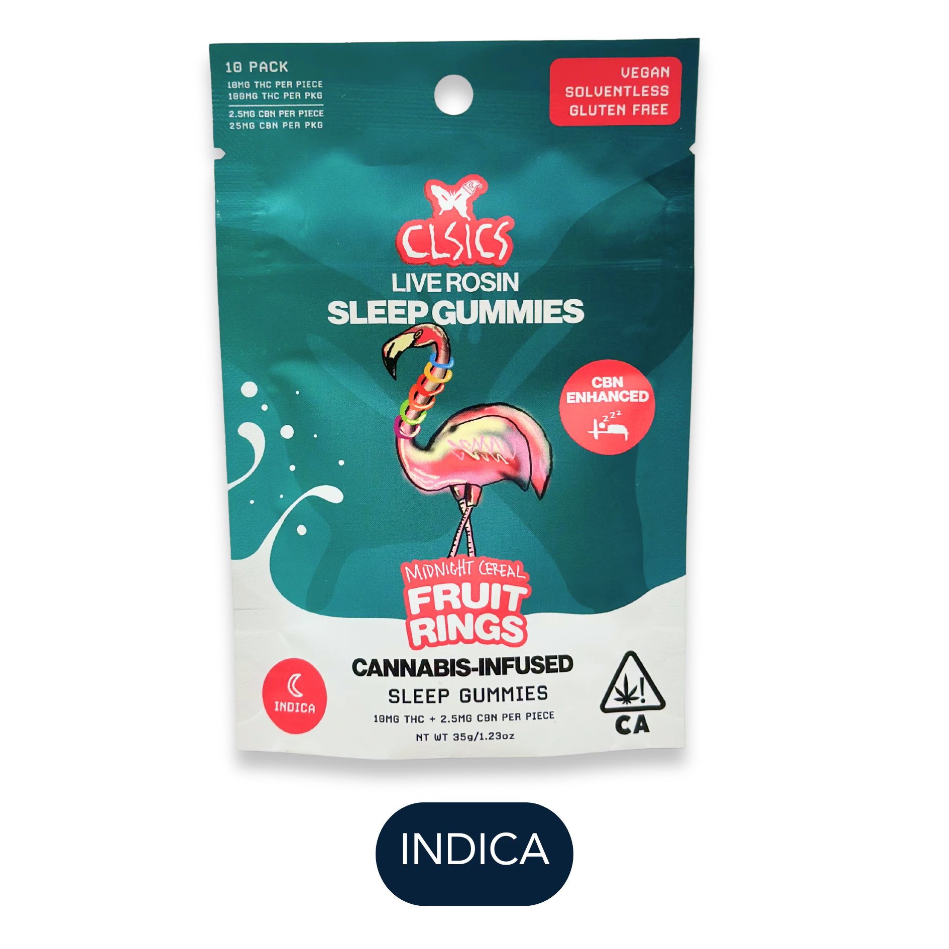 CLSICS - CLSICS - Fruit Rings Midnight Cereal - CBN - Gummies - 10pk - 100mgTHC 25mgCBN Main Image