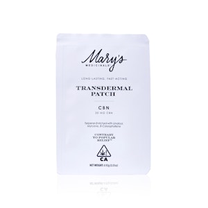 MARY'S MEDICINAL - MARY'S MEDICINALS - Topical - CBN - Transdermal Patch - 20MG