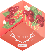 Wyld Sour Cherry  Indica Gummies 100mg