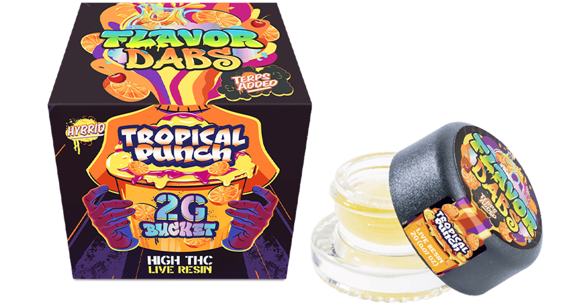 Tropical Punch 2g Live Resin Flavor Dab - 2g