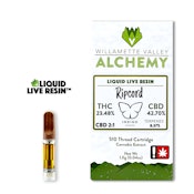Willamette Valley Alchemy | Ripcord 2:1 CBD: THC Live Resin Cartridge | 1g 