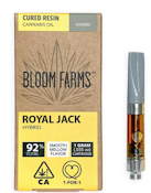 Bloom Farms - Cartridge - Royal Jack Cured Resin Hybrid 1g