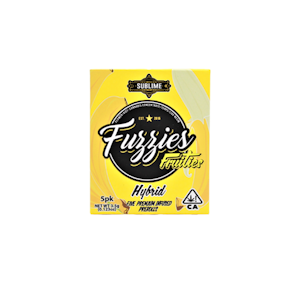 Fuzzies - 3.5g Banana OG Live Resin Pre-Roll Pack (.7g - 5 pack) - Shorties Fuzzies Fruities - Sublime 