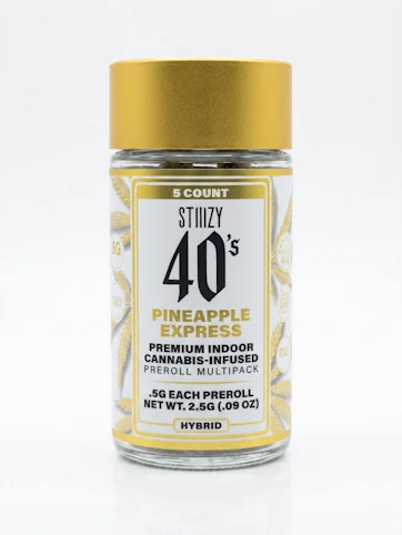 STIIIZY - Pineapple Express 40s -Sativa- 28.215 TAC | 2.5g 5pk (Infused Pre-Roll) 29.72% TAC | STIIIZY       -LL3 Back