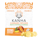100mg THC Indica Mango Gummies (10mg - 10 pack) - Kanha