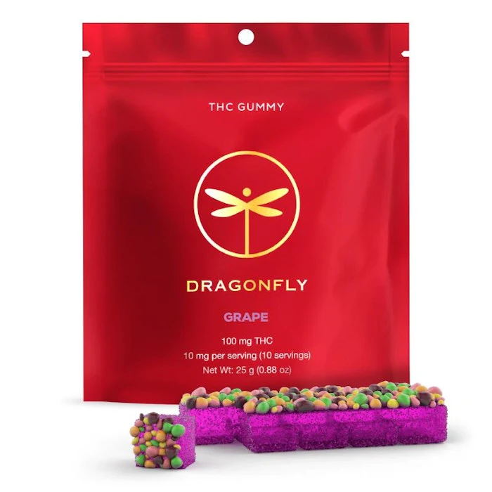 Dragonfly - Grape - 100mg Gummies Main Image