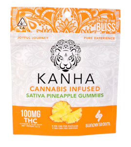 Kanha - Pineapple Gummies Sativa 100mg