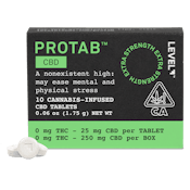 Level Protab CBD 25mg CBD Per Tablet 250mg Per Package