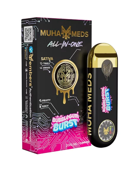 Muha Meds - Bubble Gum Burst 2g Disposable Main Image