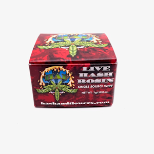 HASH AND FLOWERS - CHERRY CHEM ROSIN 1G - HASH AND FLOWERS