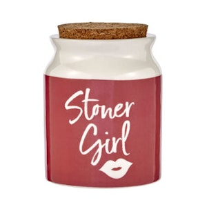 Stoner Girl Stash Jar - Pink