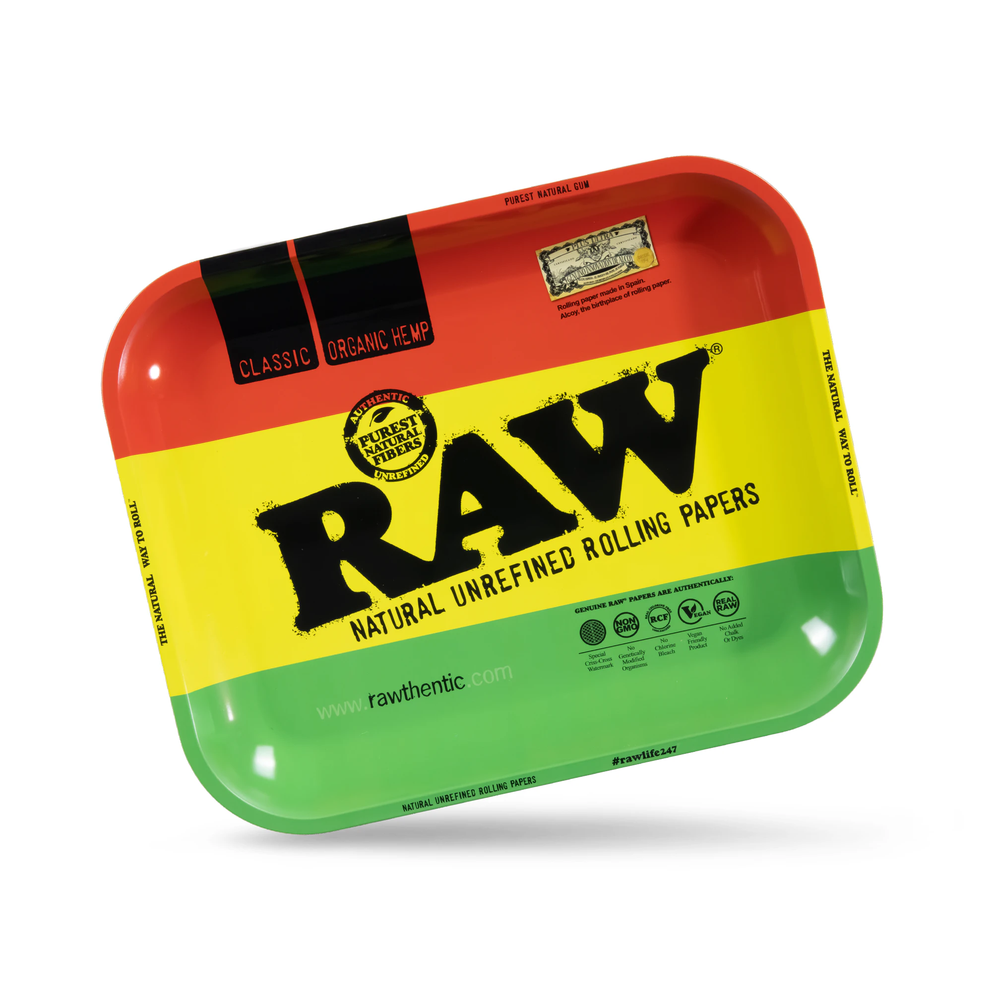 Raw - (RA206) Raw | Large Metal Rolling Tray | RAWsta (11 x 13.5) Main Image