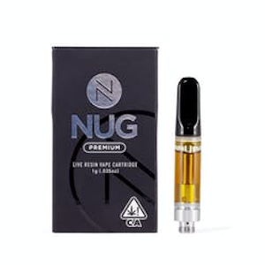 NUG - Nug Live Resin Cartridge Berries and Cream 1g $60