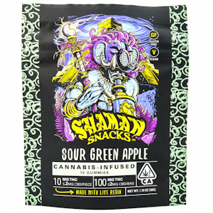 SHAMAN EXTRACTS - Sour Green Apple 100mg 10 Pack Gummies - Shaman Extracts