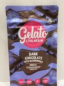 Gelato - Dark Chocolate with Blueberries Live Resin 100mg - Gelato