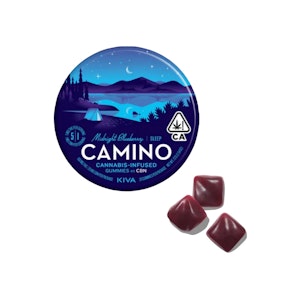 Kiva Confections - Midnight Blueberry Sleep 5:1 THC:CBN Camino Gummies | 100mg | KVC