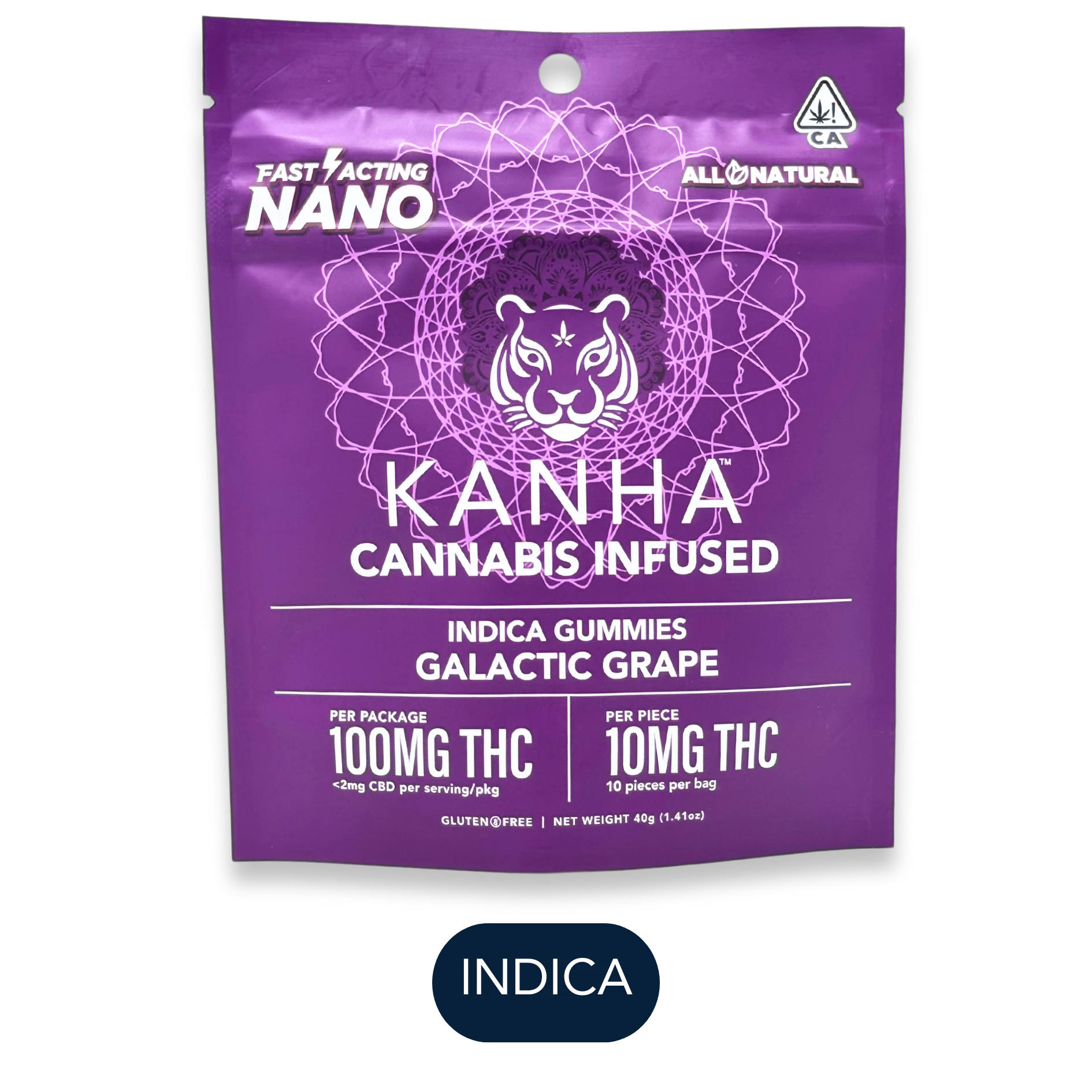KANHA - Kanha - NANO - Galactic Grape - Gummies - 10pk - 100mg Main Image