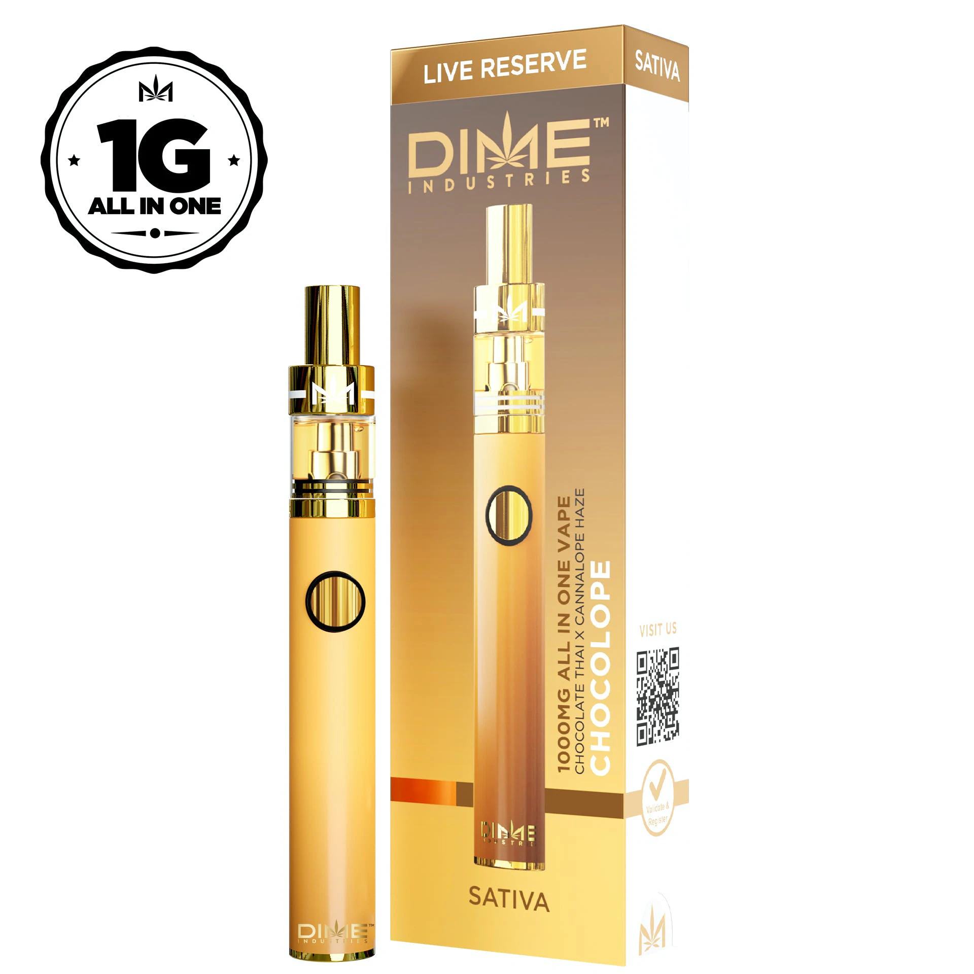 Dime Industries - Dime Industries Chocolope Live Reserve Disposable 1g Main Image