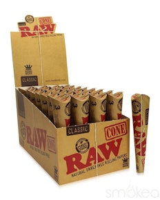 Raw - Classic Black 1 1/4" Cones (6 Pack)
