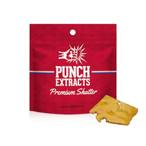 PUNCH EDIBLES & EXTRACTS - BHO SHATTER - CHEETAH PISS 1G - PUNCH EDIBLES & EXTRACTS