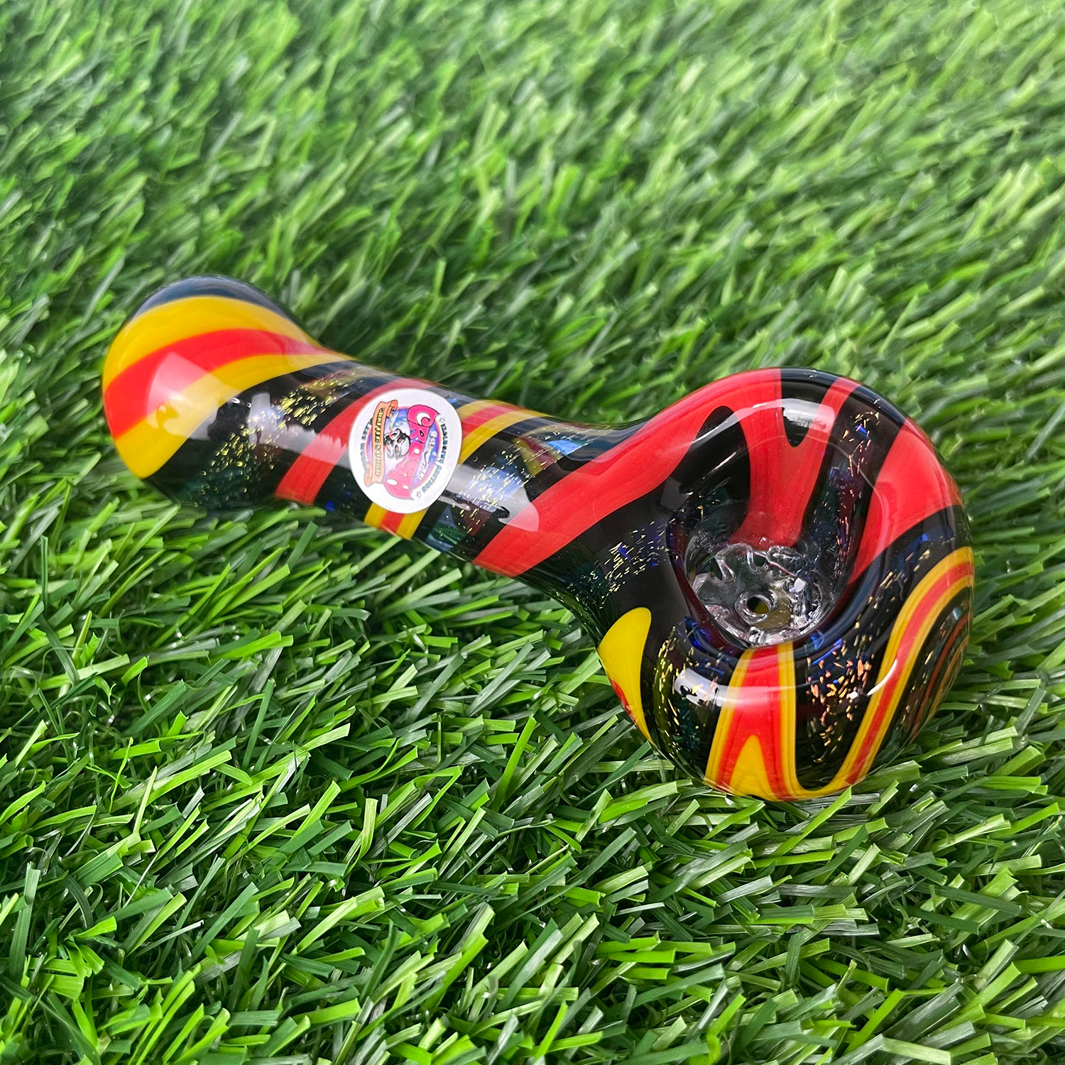 CRG Red Eye Candy Pipe w/ Dirchro + Screen