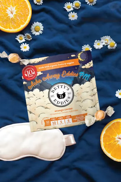 Betty's Eddies - Betty's Eddies | 10pk Fruit Chews | Orange Creme 1:1:1 THC:CBN:CBC | 100mg Main Image