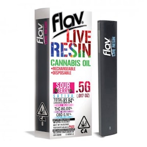Flav | Disposible Live Resin Pod-Sour Berry | .5g