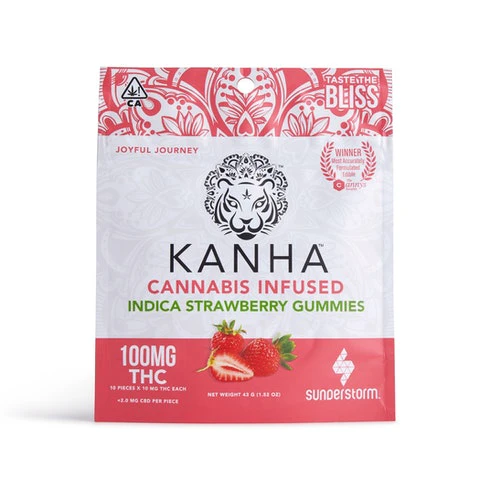 KANHA - Kanha - 100mg Gummies - Strawberry Main Image