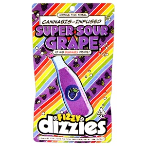 DIZZIES - DIZZIES - Super Sour Grape - Gummies - 100mg