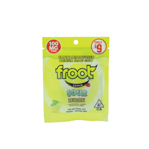 Froot - Sour Lemon 100mg Single Gummy - Froot