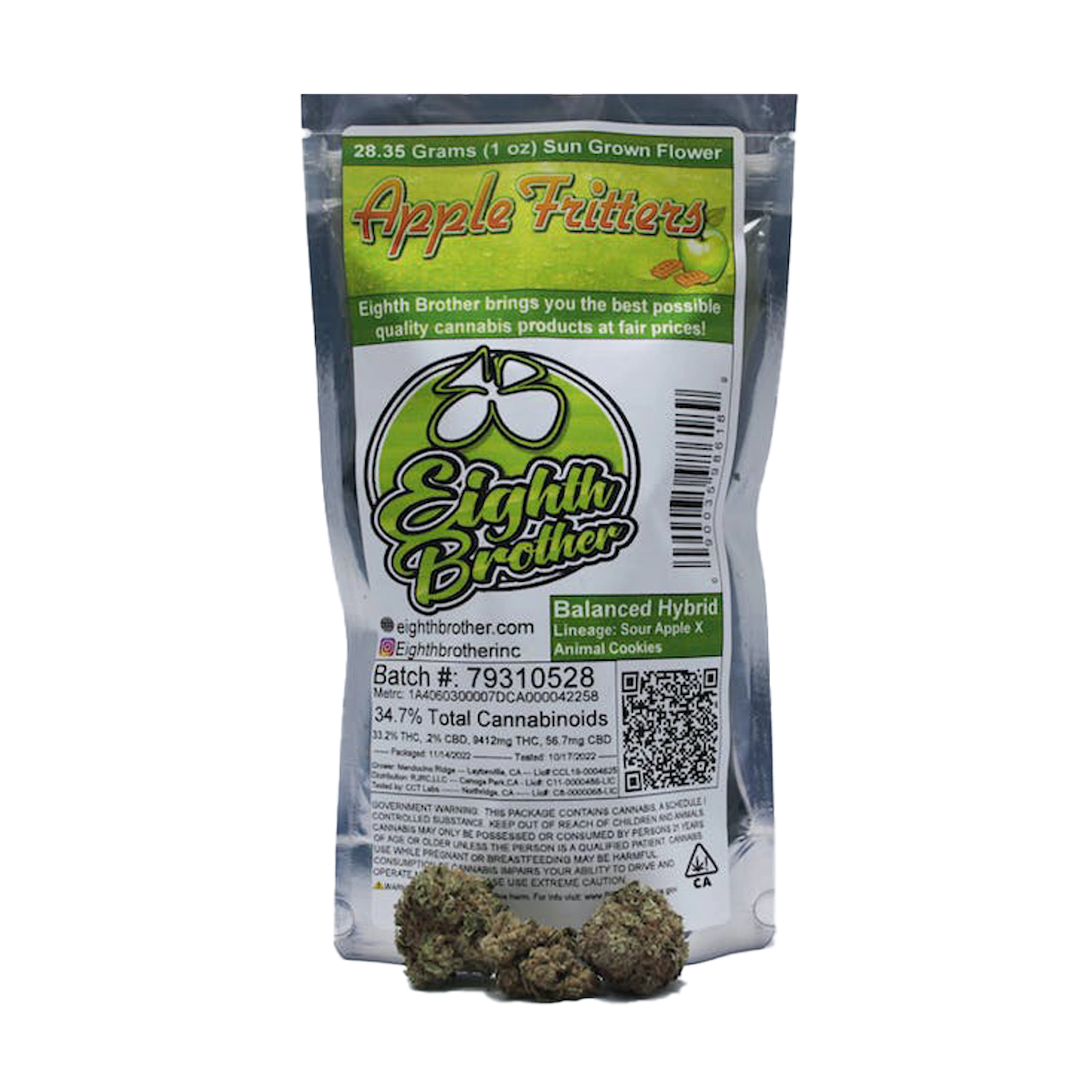 Eighth Brother Apple Fritters Smalls Flower 28.0g
