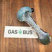 Glass Pipe - 5" - blue swirl