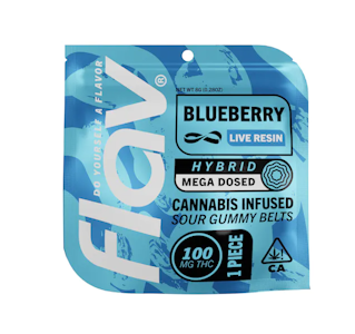 Flav - Flav - Blueberry - Macro Belts Live Resin 100mg**
