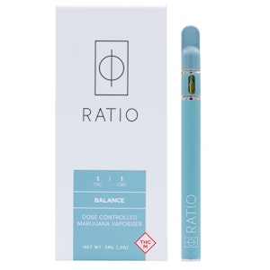RATIO - RATIO BALANCE 1:1 DISPOSABLE VAPE PEN 0.5 GRAMS