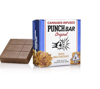 Punch - Toffee Milk Chocolate | 100mg THC Edible | Punch Bar 