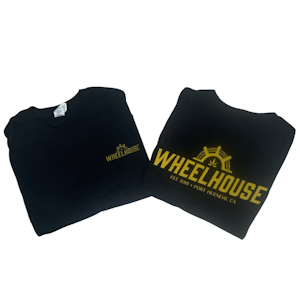 Wheelhouse - BLACK TEE WITH YELLOW WHEELHOUSE LOGO [SMALL]