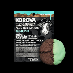 Korova - Mint Dip Mini Cookie 100mg 