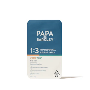 Papa & Barkley - Papa & Barkley - Releaf Pain Patch - 1:3 CBD:THC - 30mg - 1ct
