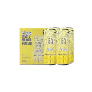 Cann Social Tonic - Lemon Lavender | hi boy 12oz (4pk) 5mg THC | Cann