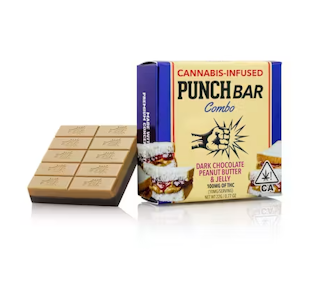 Punch Edibles - Punch Bar Dark Chocolate Peanut Butter Jelly 100mg