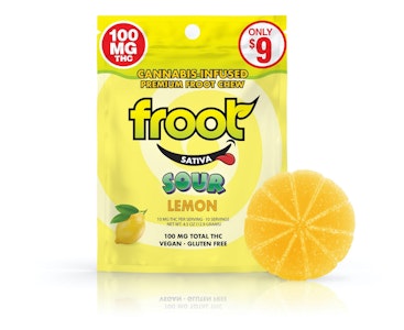 Froot - Lemon Sour Single Gummy 100mg - Froot