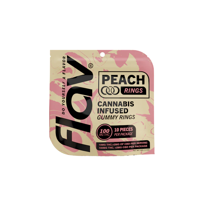 Flav - Peach Rings - 100mg Main Image